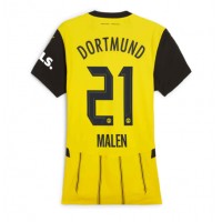 Camisa de time de futebol Borussia Dortmund Donyell Malen #21 Replicas 1º Equipamento Feminina 2024-25 Manga Curta